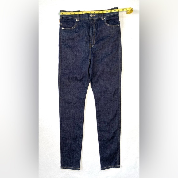 Dr. Denim Women's Moxy Pyke Blue Raw Super Skinny Sky High Jeans Size XL NWT - Picture 11 of 13